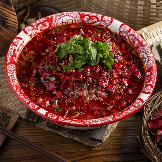 功夫水煮牛 Sichuan Boiled Beef with Bean Sprout and Hot Chili Oil